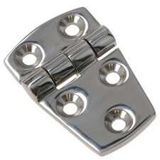 Polished Door Hinge Stainless Steel 56mm x 38mm 316 Marine Cabin Hatch Silver