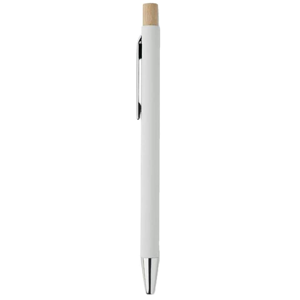 image 1 of MidOcean Bergamo Recycled Aluminium Ballpoint Pen - White - One Size