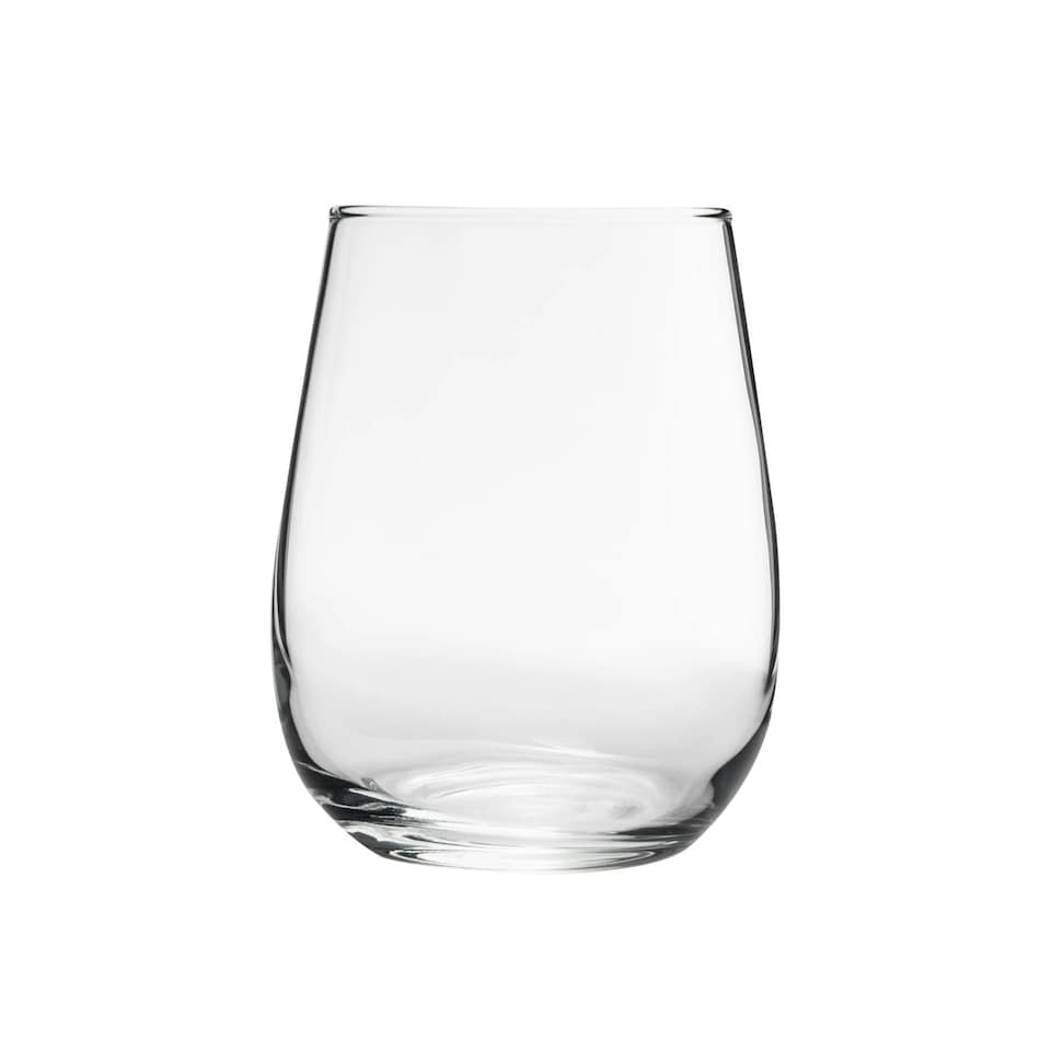 image 1 of LAV Gaia Stemless White Wine Glasses - 360ml - Clear - Pack of 6 Clear