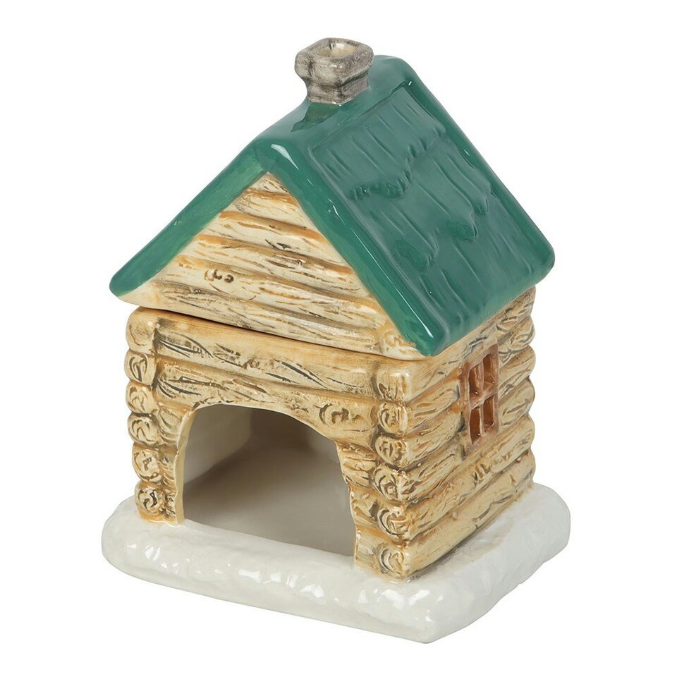 image 1 of Christmas Cabin Ski Chalet Oil Burner
