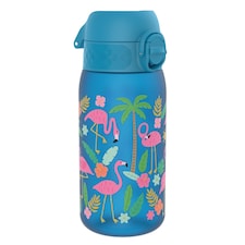 Leak Proof Kids Water Bottle, BPA Free, 350ml (12oz) | Blue | Flamingos | One Size