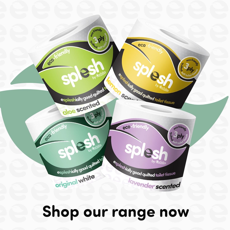 image 1 of Splesh Toilet Roll Original White 12 Rolls Quilted 3-Ply Soft Toilet Paper