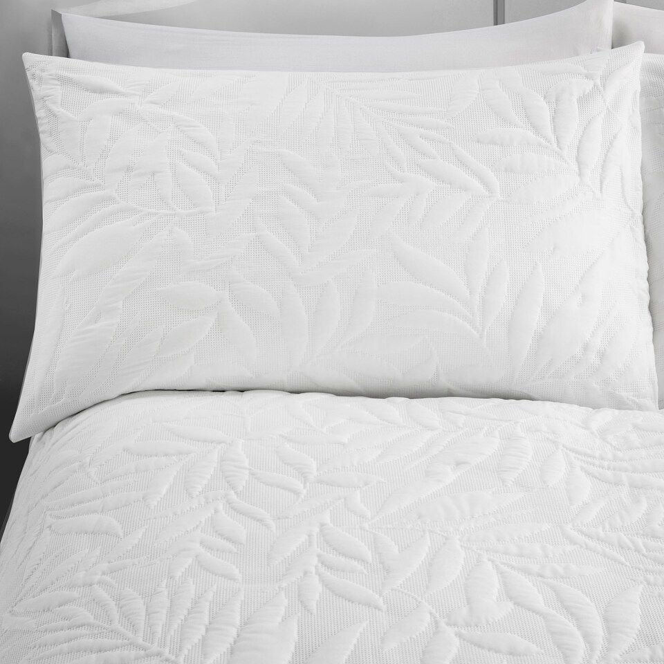 image 1 of Serene Luana Duvet Cover Set White
