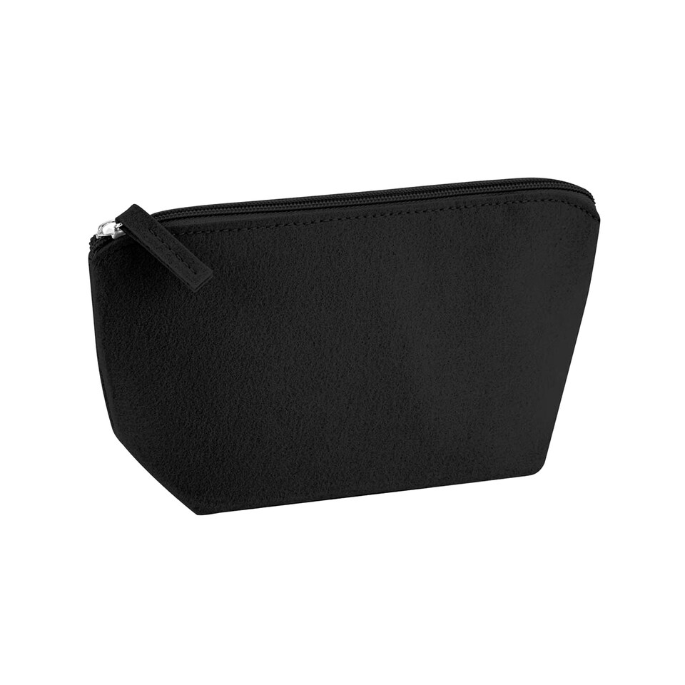 image 1 of Bagbase Felt Accessory Bag - Black - 16cm x 12.5cm x 6cm Black