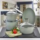 image 2 of Artemis Collection 7-Piece Non-Stick Granite Cookware Set