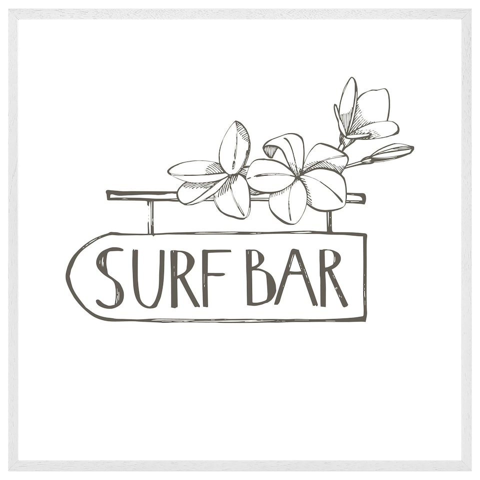 image 1 of Surf bar (Picture Frame) White | M