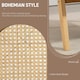 image 4 of HOMCOM Rattan Armchair with Wood Frame Seat Cushion for Living Room Bedroom