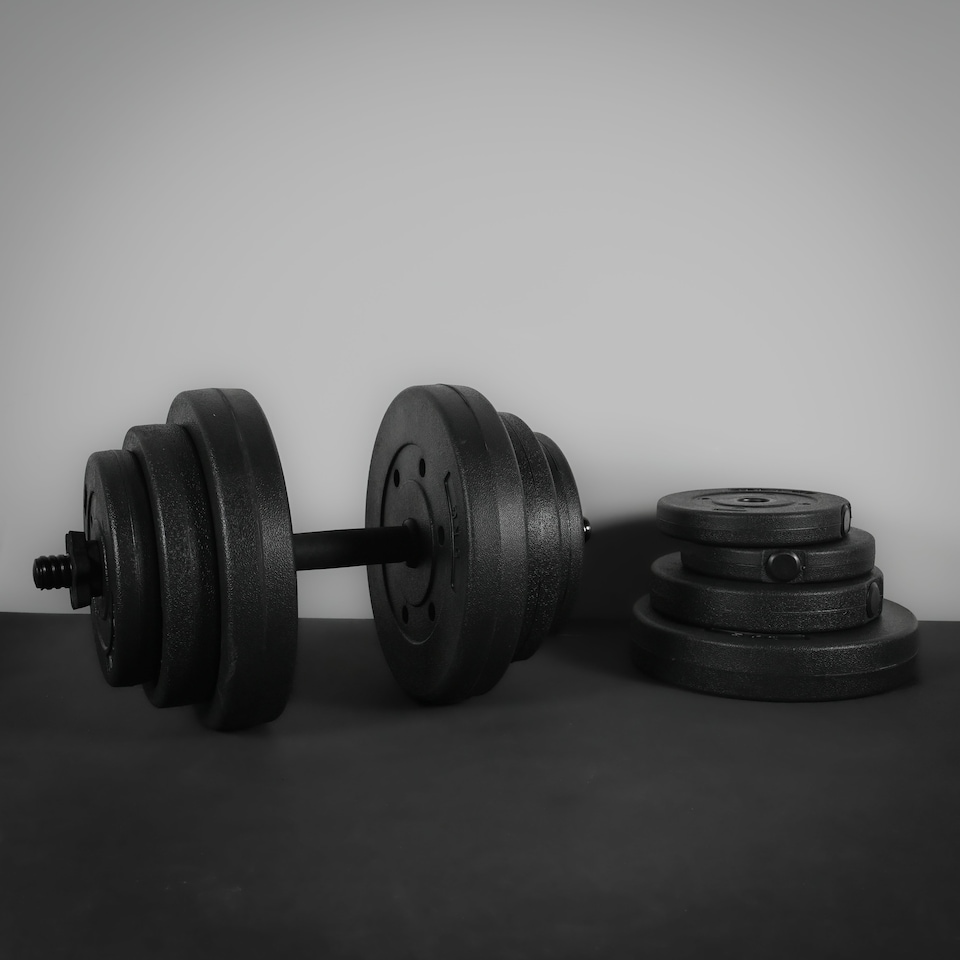 image 1 of GymSets Adjustable Dumbbell Barbell Set V2(60kg Set / With Red Bench +)