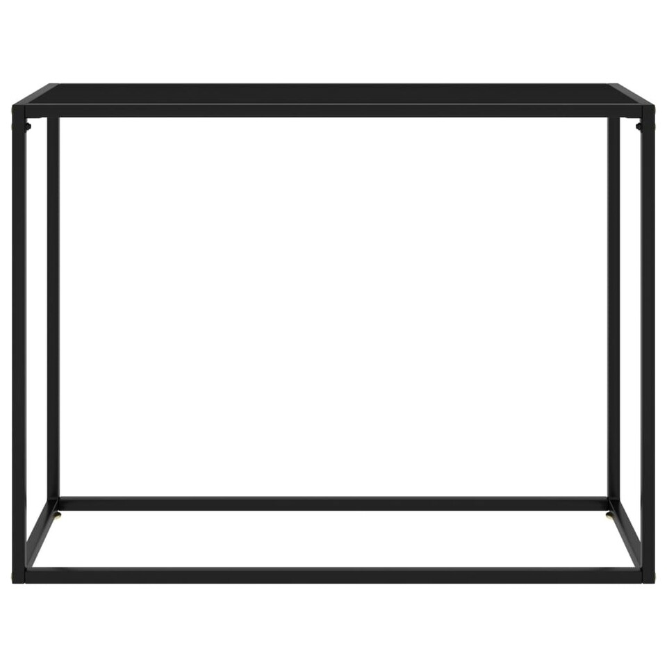 Console Table Black 100x35x75 cm Tempered Glass Tesco Groceries