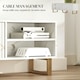 image 6 of HOMCOM TV Unit, TV Stand Cabinet with Shelves and Storage Cupboard White