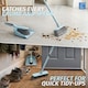 image 4 of 2-in-1 Indoor Sweeping Broom & Dustpan Set Ergonomic Floor Cleaning Kit | Multi | Duck Egg Blue