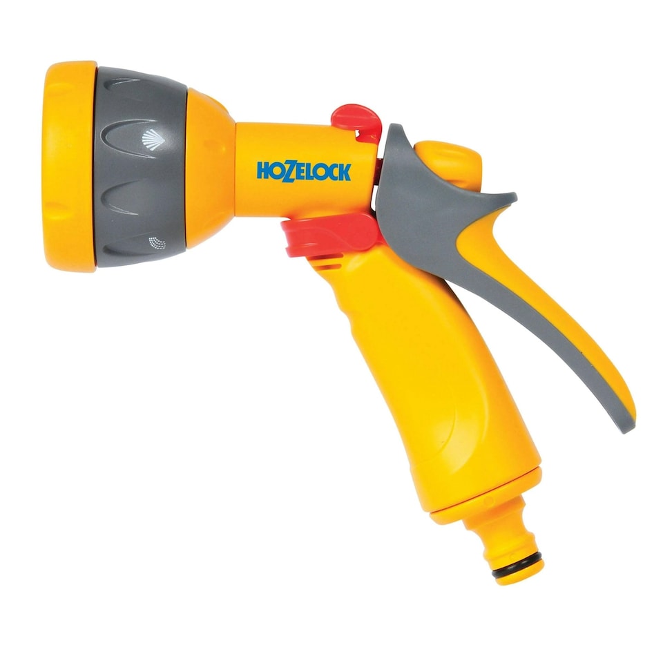 image 1 of Hozelock Multispray Hose Spray Gun - Yellow/Grey - One Size
