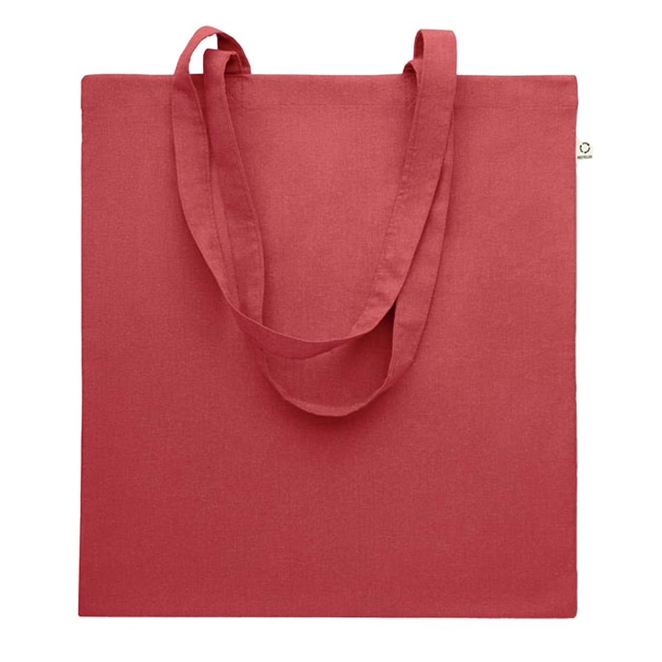 image 1 of MidOcean Viveka Recycled Cotton Tote Bag - Red - One Size Red