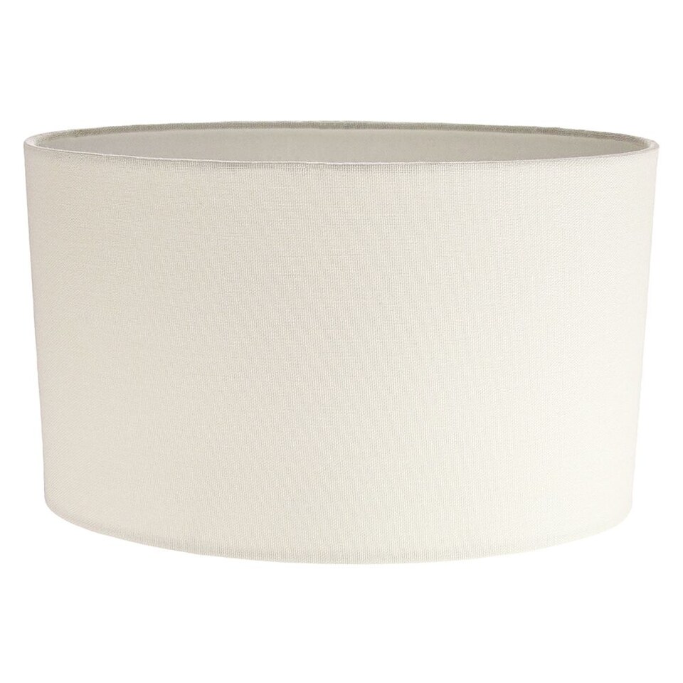 image 1 of Contemporary and Stylish Soft Cream Linen Fabric Oval Lamp Shade - 30cm Width | Cream | Cream | 1