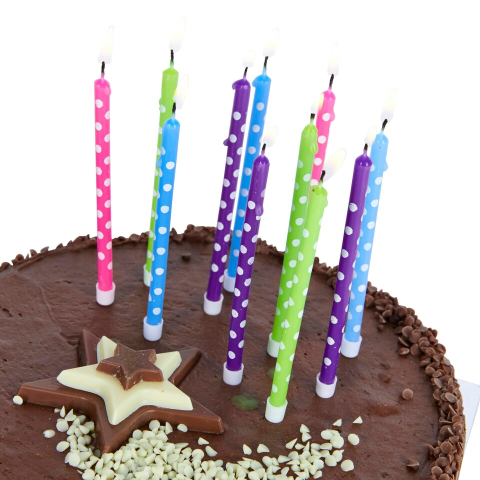 image 1 of KitchenCraft Celebration Candles Multicolour 24 Pack Multi