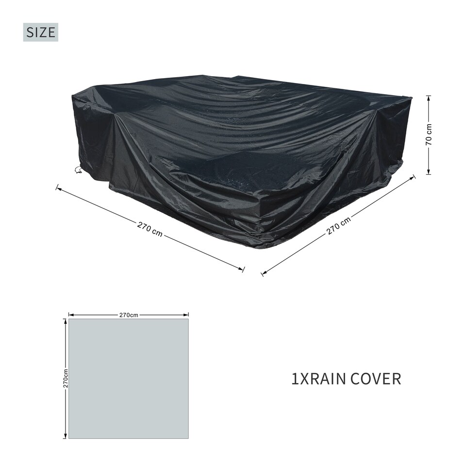 image 1 of Direct Wicker Patio Furniture Cover, 600D Heavy Duty Outdoor Waterproof Furniture Cover