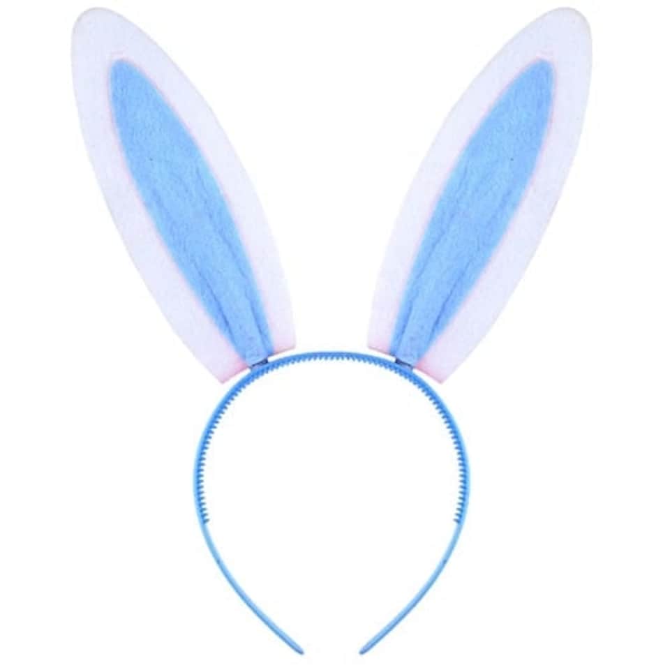 Easter Blue Bunny Ears Headband 29cm