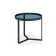 image 4 of Black Metal with Smoked Glass Lamp Table Black