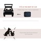 image 5 of PawHut Folding Pet Carrier Bag House W/ Cushion Storage, Dark Blue 60x41.5x41cm