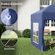 image 5 of Outsunny 2mx2m Pop Up Gazebo Party Tent Canopy Marquee with Storage Bag Blue