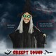 image 3 of HOMCOM Hanging Witch Prop Life Size with Light Up Eyes, Talking Sound