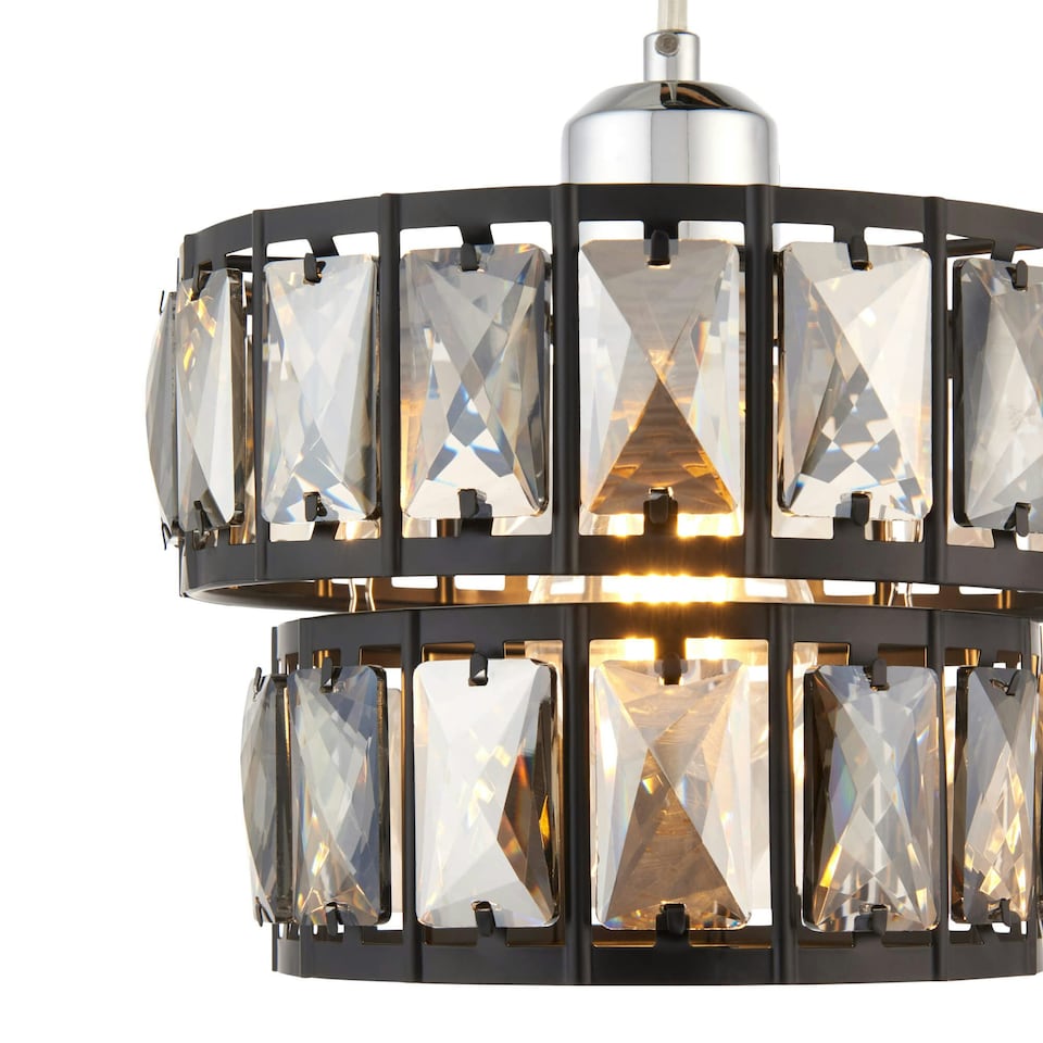 image 1 of Darla Black Ceiling Pendant Shade