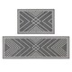 image 1 of JVL Expression Machine Washable Entrance Doormat and Runner Set - Stripe