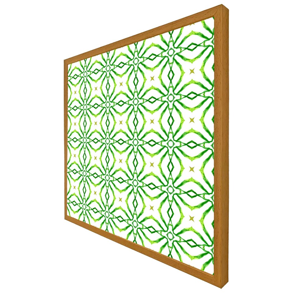 image 1 of Swimwear fabric green alluring boho chic (Picture Frame) White | XS