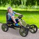 image 7 of HOMCOM Pedal Go Kart Ride On Racer Hand Brake EVA Tyre Adjustable Seat Green