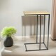 image 1 of C Shaped Side Table Natural Brown Brown