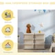 image 9 of HOMCOM Kids Storage Unit Toy Box Vertical Dresser with Six Drawers Blue | 75 x 37 x 56.5cm