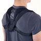 image 3 of Medium Sports Back Shoulder Neck Pain Relief Posture Brace Corrector | Black