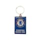 image 1 of Chelsea FC Stamford Bridge Crest Keyring - Blue/White/Silver - One Size
