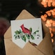 image 3 of John James Audubon Art Card Cardinal Grosbeak Bird