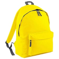 Bagbase Original Plain Backpack - Yellow/Graphite Grey - One Size