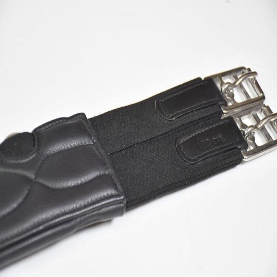 image 1 of Rhinegold Pro Contoured Leather Girth Black | Colour: Black
Size: 56 Inch
