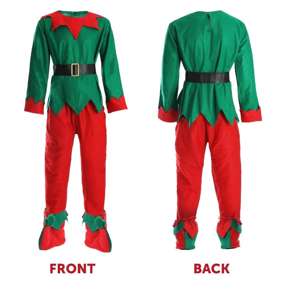 image 1 of 5 Piece Elf Costume | Green | M