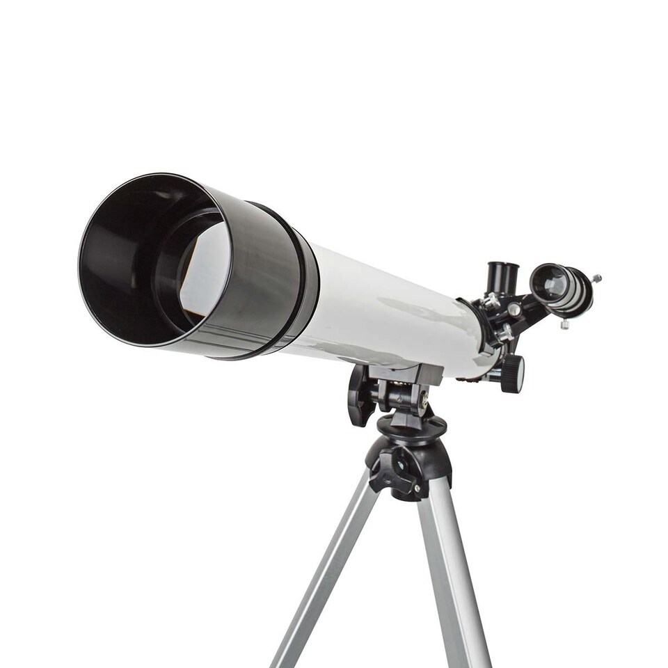 image 1 of Nedis 50/600 Refractor Telescope for Adults, Beginners & Kids, 50mm Aperture 600mm Focal Length (50x-100x), Compact & Portable with Adjustable Tripod, for Astronomy, Stars, Planet and Moon Watching