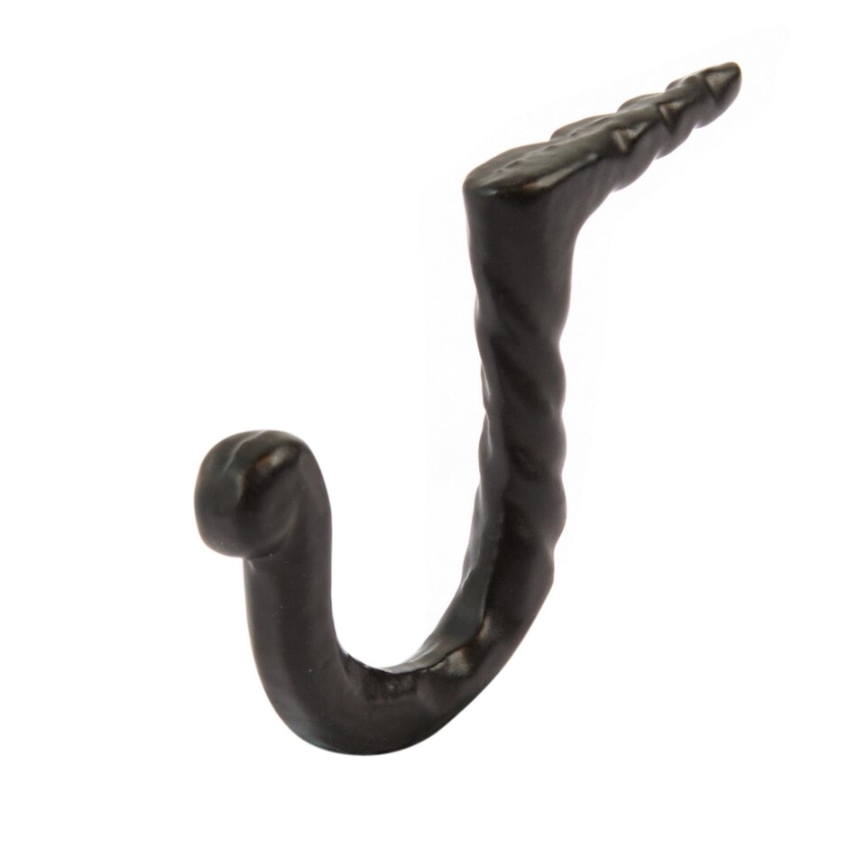 image 1 of Hammer & Tongs Twisted Nail Hook - W5mm x H40mm - Black