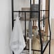 image 6 of HOMCOM 5-Tier Kitchen Storage Unit, Microwave Stand with Open Shelves and Hooks
