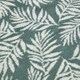 image 3 of Homescapes Green Botanical Pattern Cotton Hand Towel | Green