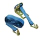 image 2 of 2 x 4 Metre x 25mm Heavy Duty ratchet Strap Tie Down Lashing Straps 0.4 Ton