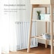 image 4 of PawHut Pet Safety Gate 5 Panels Playpen Metal Fence w/ Walk Through Door - White
