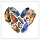 image 1 of Boho tribal heart (Picutre Frame) White | S