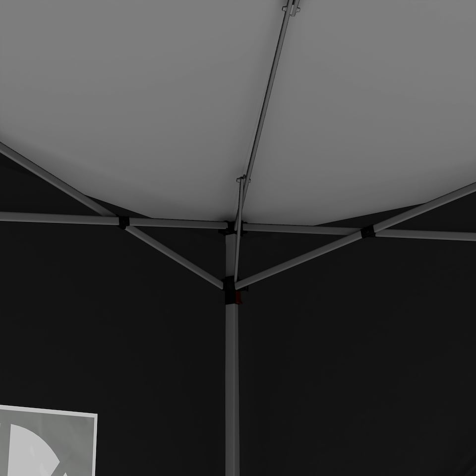 image 1 of Outsunny 3mx3m Pop Up Gazebo Party Tent Canopy Marquee with Storage Bag Black