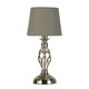 image 9 of Manor Chrome Table Lamp with Grey Shade Chrome