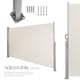 image 3 of Garden Privacy Screen with retractable side awning and aluminium casing | Cream | beige | 1