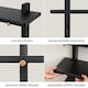 image 5 of Oliver Floating Shelves - 3 Tier Solid Wood Wall Shelf