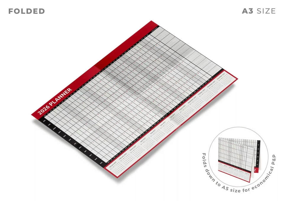 image 1 of A3 2026 Wall Planner