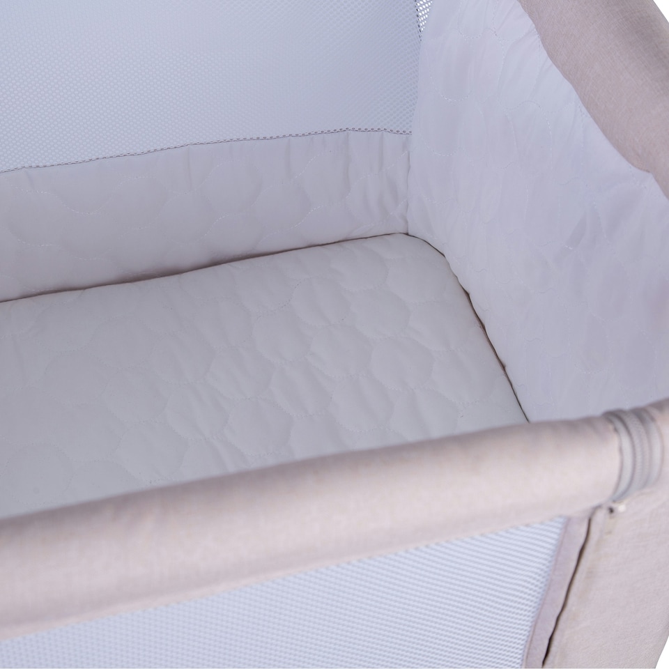image 1 of Red Kite Rockabye Bedside/Rocking Crib Cream